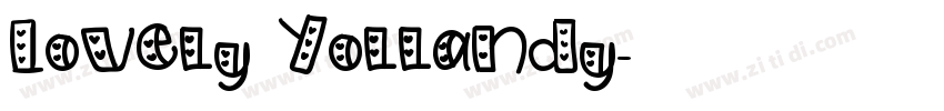 Lovely Yollandy字体转换